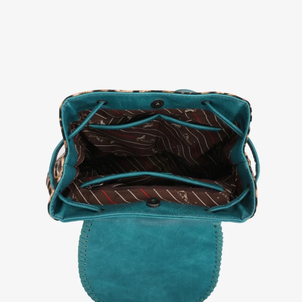 Montana West Tooled Collection Backpack - Blue